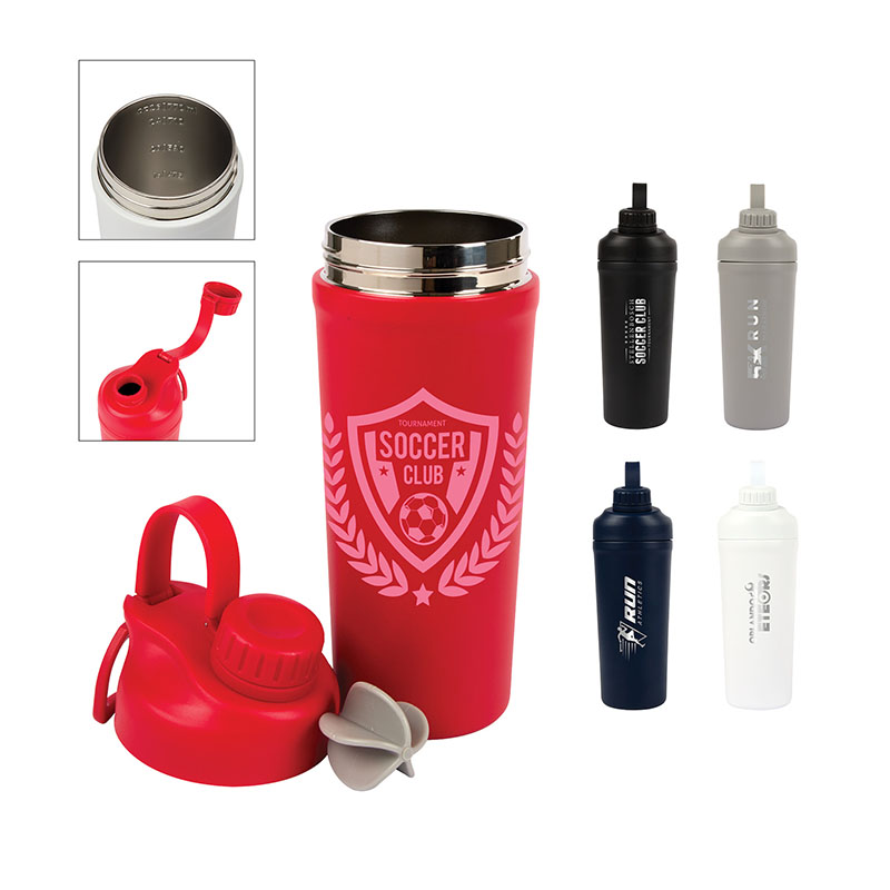 Longden 26 oz. Double Wall, Stainless Steel Shaker Bottle 1