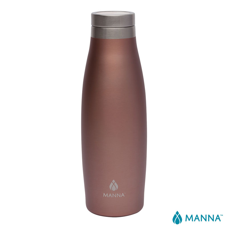 Manna 18 oz. Oasis Stainless Steel Water Bottle w/ Marble Lid 1