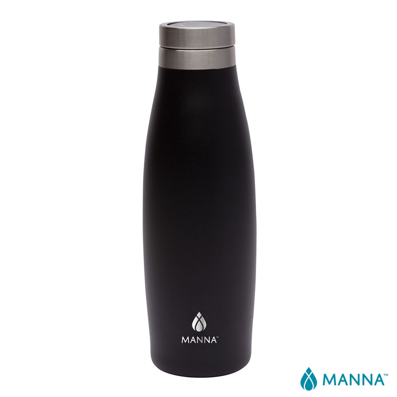 Manna 18 oz. Oasis Stainless Steel Water Bottle w/ Marble Lid 1
