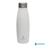 Manna 18 oz. Oasis Stainless Steel Water Bottle w/ Marble Lid - White Manna 18 oz. Oasis Stainless Steel Water Bottle w/ Marble Lid - White
