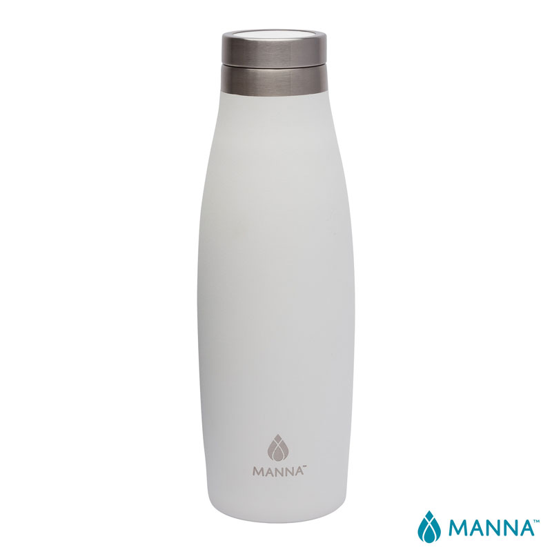 Manna 18 oz. Oasis Stainless Steel Water Bottle w/ Marble Lid 1