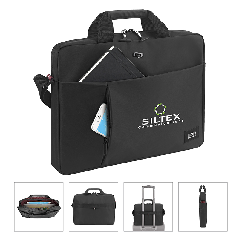 Solo New York Lead Slim Briefcase 1 Solo New York Lead Slim Briefcase 1