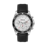 42.5mm, Ss, Silver Case, Bk Bezel, Chrono Mvt, Dte 1 42.5mm, Ss, Silver Case, Bk Bezel, Chrono Mvt, Dte 1