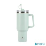 Manna Atlas 40 oz. Double Wall Stainless Steel Travel Tumbler - Light Green Manna Atlas 40 oz. Double Wall Stainless Steel Travel Tumbler - Light Green