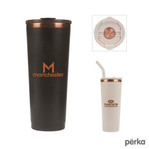 Perka Barbarossa 24 oz. Recycled Steel and Coffee Grounds Tumbler 1 Perka Barbarossa 24 oz. Recycled Steel and Coffee Grounds Tumbler 1