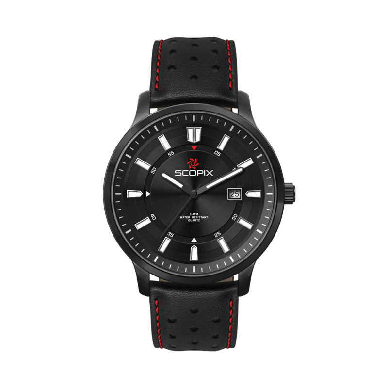 45mm, Black Metal Case, 3-Hand Mvt, Dte 1 45mm, Black Metal Case, 3-Hand Mvt, Dte 1