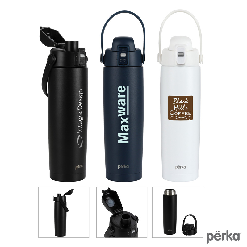 Perka Lenker 20 oz. Double Wall, Recycled Stainless Steel Water Bottle 1