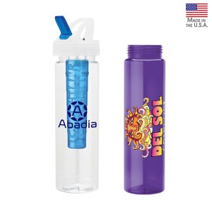 Laguna 32 oz. PET Bottle with Flip Spout & Ice Stick 1 Laguna 32 oz. PET Bottle with Flip Spout & Ice Stick 1