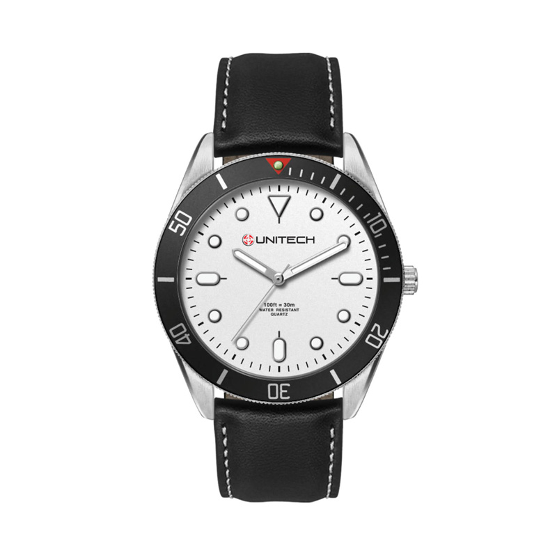 42mm, Silver Metal Case, Bk Bezel, 3-Hand Mvt 1 42mm, Silver Metal Case, Bk Bezel, 3-Hand Mvt 1