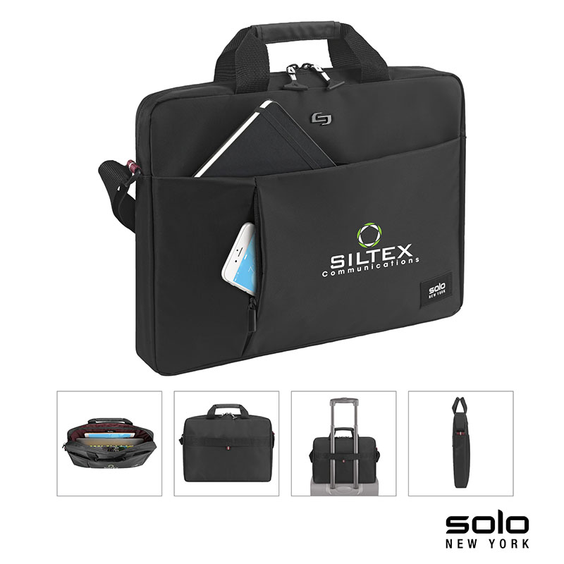 Solo New York Lead Slim Briefcase 1 Solo New York Lead Slim Briefcase 1