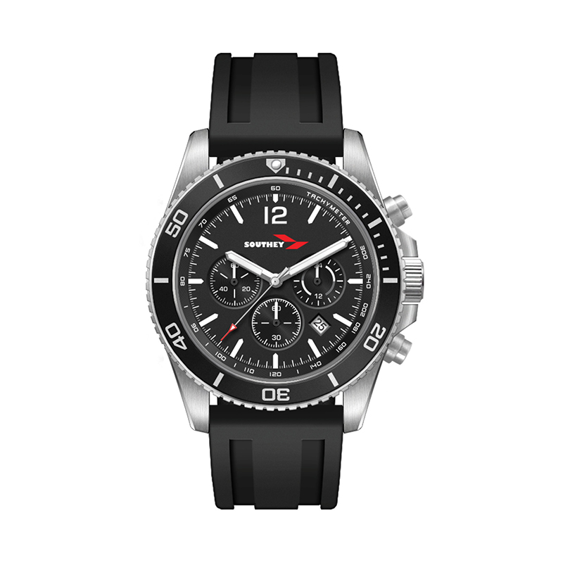 Wc5842 42.5 Steel Matte Silver Case, Chronograph Mvmt, Black Dial, Dte Display, Bk Rotating Bezel, S 1 Wc5842 42.5 Steel Matte Silver Case, Chronograph Mvmt, Black Dial, Dte Display, Bk Rotating Bezel, S 1