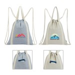 Renew II 9 oz. Recycled Cotton Drawstring Bag 1 Renew II 9 oz. Recycled Cotton Drawstring Bag 1