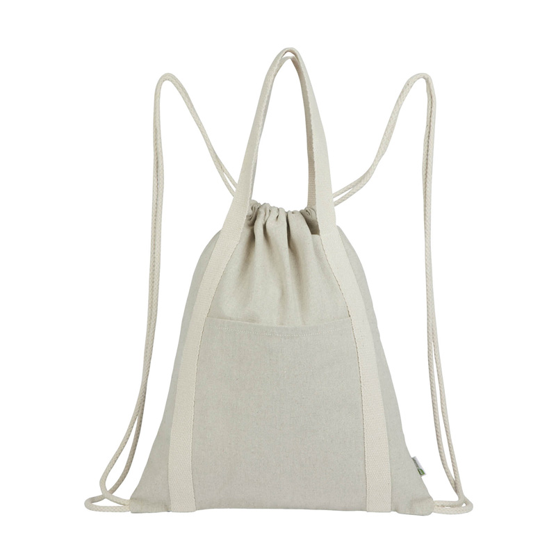 Renew II 9 oz. Recycled Cotton Drawstring Bag 1