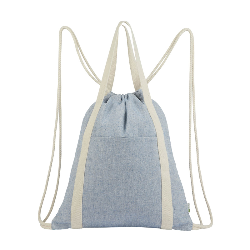 Renew II 9 oz. Recycled Cotton Drawstring Bag 1