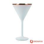 Snowfox 8 oz. Double Wall Steel Stemmed Martini Glass - Brown Snowfox 8 oz. Double Wall Steel Stemmed Martini Glass - Brown