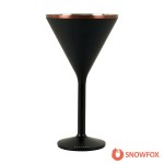 Snowfox 8 oz. Double Wall Steel Stemmed Martini Glass - Steel Snowfox 8 oz. Double Wall Steel Stemmed Martini Glass - Steel