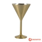 Snowfox 8 oz. Double Wall Steel Stemmed Martini Glass - Blue Snowfox 8 oz. Double Wall Steel Stemmed Martini Glass - Blue