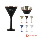 Snowfox 8 oz. Double Wall Steel Stemmed Martini Glass 1 Snowfox 8 oz. Double Wall Steel Stemmed Martini Glass 1