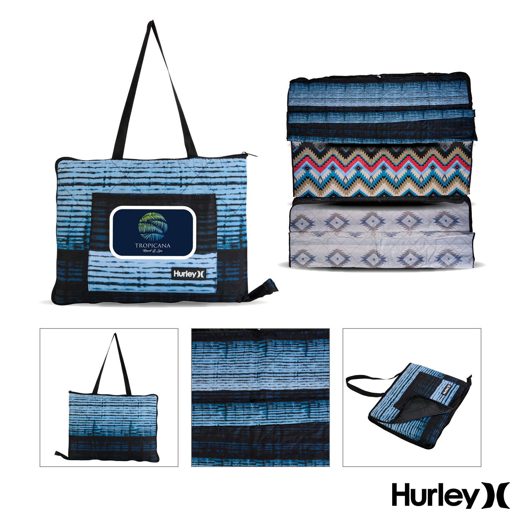 Hurley Water Resistant Outdoor Packable Mat 1