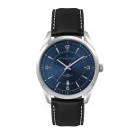 Wc5116 42mm Metal Silver Case, 3 Hand Mvmt, Blue Dial, Dte Display, Leather Strap, Flatm Mineral Cry 1 Wc5116 42mm Metal Silver Case, 3 Hand Mvmt, Blue Dial, Dte Display, Leather Strap, Flatm Mineral Cry 1
