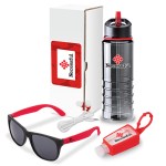 Olympic 4-Piece Fitness Gift Set - Red Olympic 4-Piece Fitness Gift Set - Red