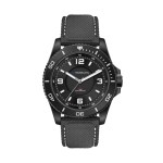 42.5mm, Ss, Silver Case, Bk Bezel, 3-Hand "Solar" Mvt 1 42.5mm, Ss, Silver Case, Bk Bezel, 3-Hand "Solar" Mvt 1