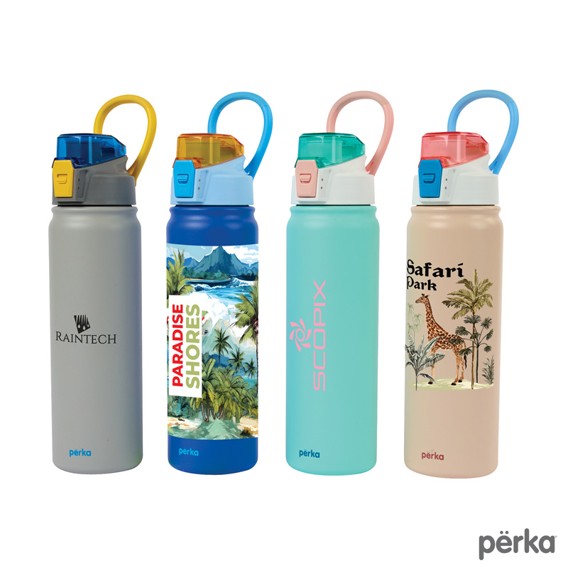 Perka Rex Fresh 24 oz. Double Wall, Recycled Stainless Steel Water Bottle 1