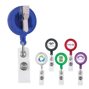 Delfino Badge Holder with Crocodile Clip 1 Delfino Badge Holder with Crocodile Clip 1