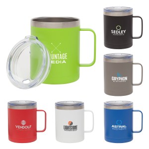 Camper 14 oz. Double Wall, Vacuum Mug w/ Copper Lining 1 Camper 14 oz. Double Wall, Vacuum Mug w/ Copper Lining 1