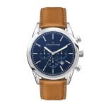 Wc3074 42mm Steel Silver Case, Chronograph Mvmt, Blue Dial, Dte Display, Leather Strap, Flat Mineral 1 Wc3074 42mm Steel Silver Case, Chronograph Mvmt, Blue Dial, Dte Display, Leather Strap, Flat Mineral 1