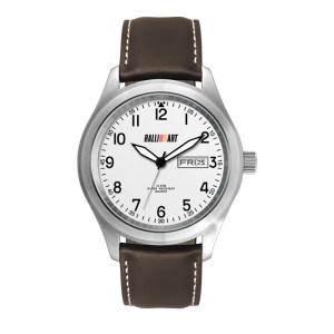 Wc8508 44mm Steel Matte Silver Case, 3 Hand Mvmt, White Dial, Day/Date Display, Leather Strap, Flat 1 Wc8508 44mm Steel Matte Silver Case, 3 Hand Mvmt, White Dial, Day/Date Display, Leather Strap, Flat 1