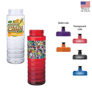 Malibu 26 oz. PET Bottle with Pull Spout Lid 1 Malibu 26 oz. PET Bottle with Pull Spout Lid 1