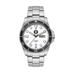 42.5mm, Ss, Silver Case, Bk Bezel, 3-Hand Mvt, Day-Dte 1 42.5mm, Ss, Silver Case, Bk Bezel, 3-Hand Mvt, Day-Dte 1