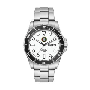 42.5mm, Ss, Silver Case, Bk Bezel, 3-Hand Mvt, Day-Dte 1 42.5mm, Ss, Silver Case, Bk Bezel, 3-Hand Mvt, Day-Dte 1