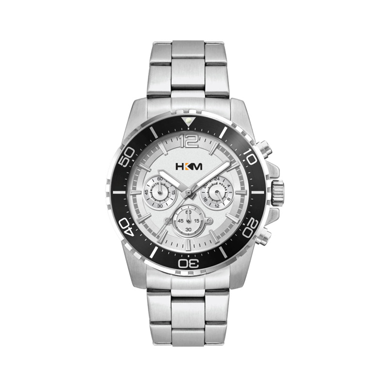 44mm, Silver Metal Case, Bk Bezel, Chrono Mvt 1 44mm, Silver Metal Case, Bk Bezel, Chrono Mvt 1