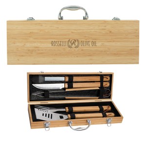Cleveland 5-Piece Bamboo BBQ Set 1 Cleveland 5-Piece Bamboo BBQ Set 1