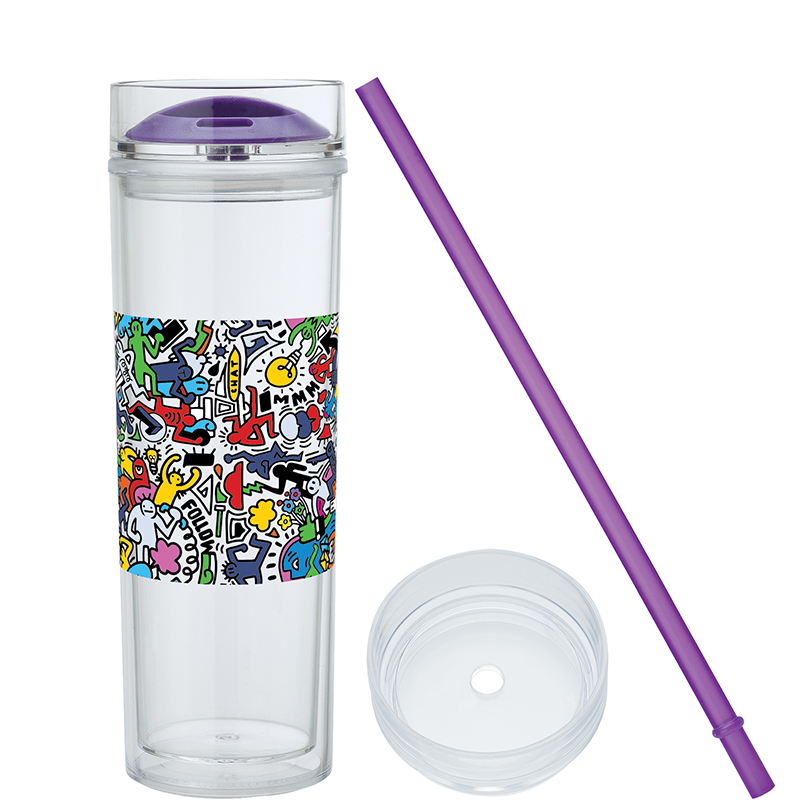 Jomocha 16 oz. Double Lid Hot / Cold Tumbler 1