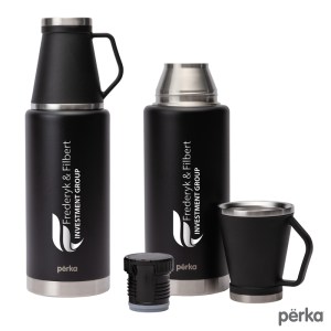 Perka Rover 51 oz. Double Wall, Stainless Steel Growler w/ Cup 1 Perka Rover 51 oz. Double Wall, Stainless Steel Growler w/ Cup 1