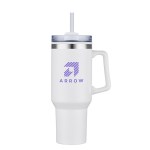 Connor 40 oz. Steel/PP Liner Travel Mug - White Connor 40 oz. Steel/PP Liner Travel Mug - White