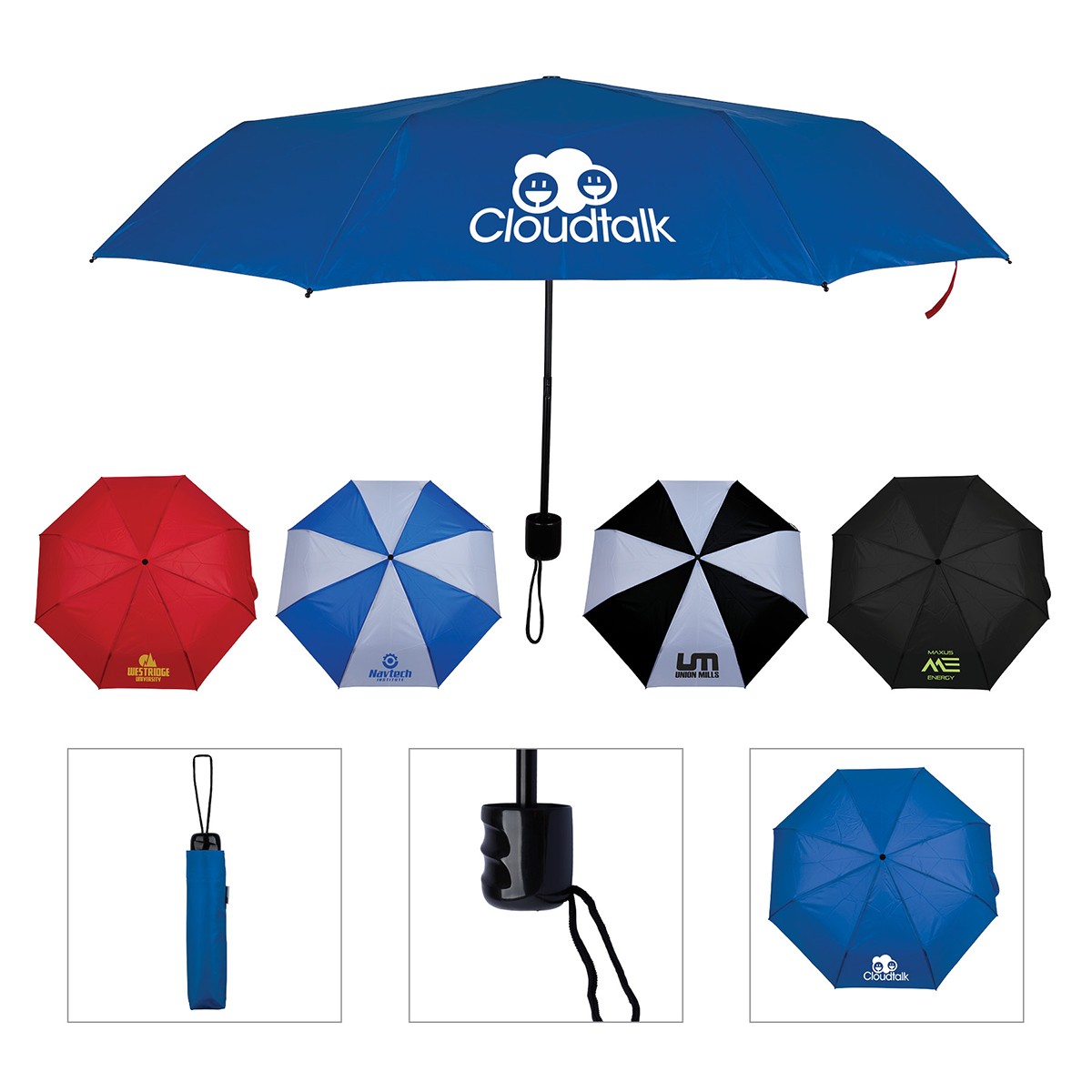 Scottsboro 42" Recycled Folding Umbrella 1