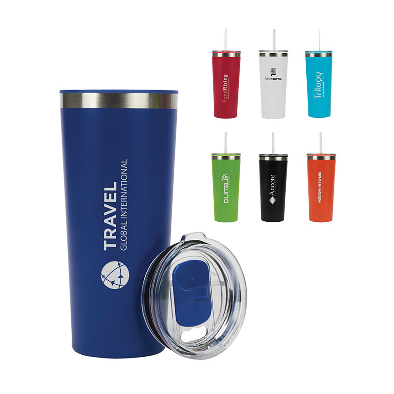 Bremen 24 oz. Steel/50% Recycled PP Liner Travel Tumbler 1