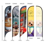 DisplaySplash 9%27 Single-Sided Custom Feather Flag 1 DisplaySplash 9%27 Single-Sided Custom Feather Flag 1