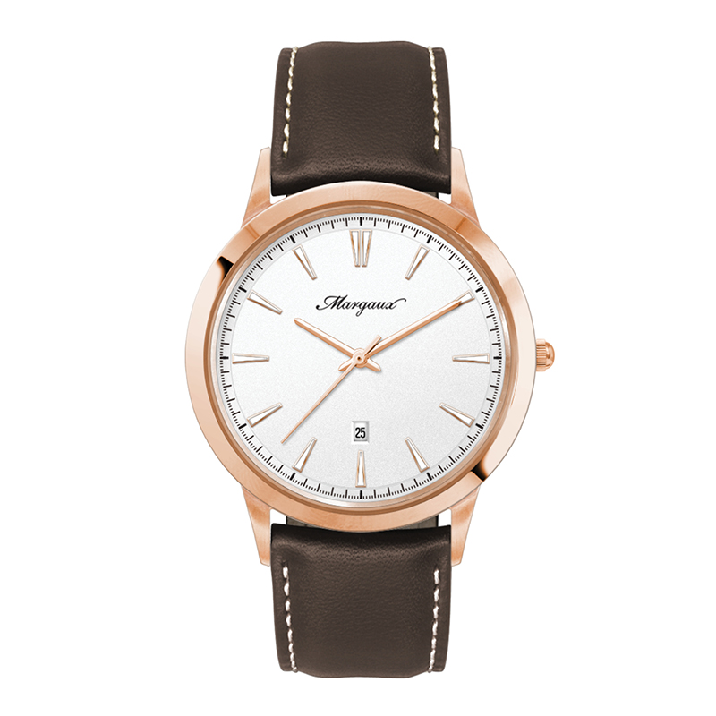 Wc4218 43mm Steel Rose Gold Case, 3 Hand Mvmt, White Dial, Dte Display, Leather Strap, Flat Mineral 1 Wc4218 43mm Steel Rose Gold Case, 3 Hand Mvmt, White Dial, Dte Display, Leather Strap, Flat Mineral 1