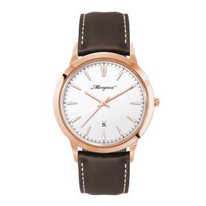 Wc4218 43mm Steel Rose Gold Case, 3 Hand Mvmt, White Dial, Dte Display, Leather Strap, Flat Mineral  1 Wc4218 43mm Steel Rose Gold Case, 3 Hand Mvmt, White Dial, Dte Display, Leather Strap, Flat Mineral  1