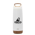 Perka Axton 20 oz. Double Wall, Stainless Steel Bottle - White Perka Axton 20 oz. Double Wall, Stainless Steel Bottle - White
