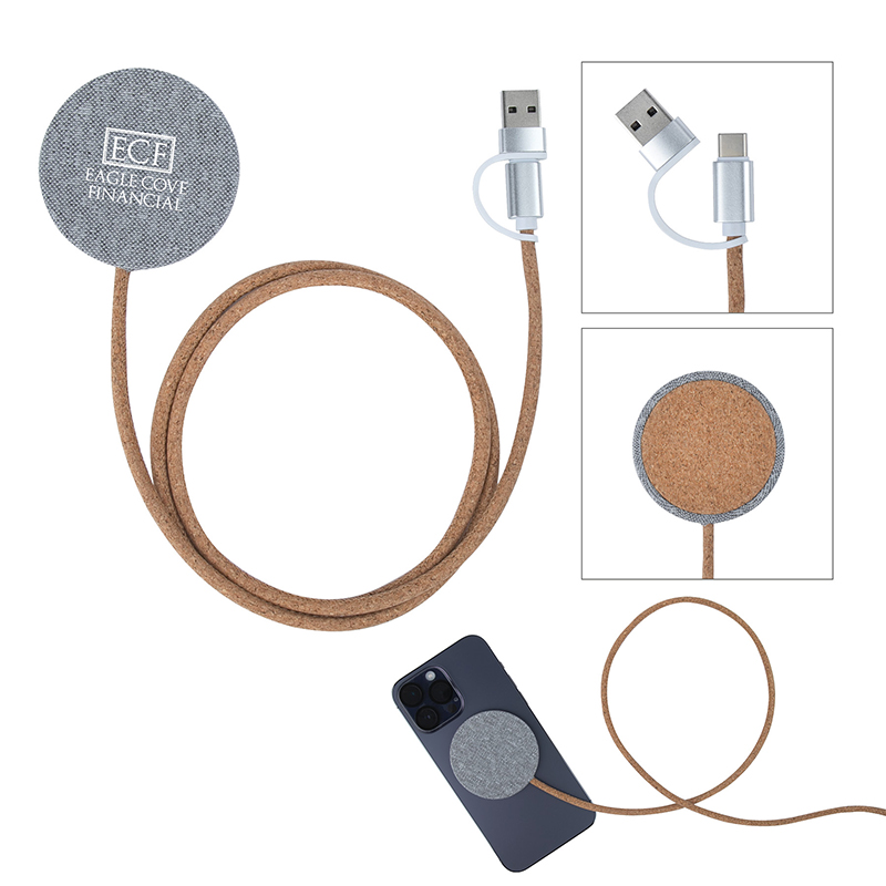 Ashford 10W RPET & Cork Wireless Charging Pad 1 Ashford 10W RPET & Cork Wireless Charging Pad 1