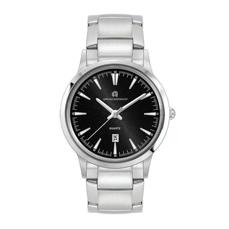 Wc4075 22mm Steel Silver Case, 3 Hand Mvmt, Black Dial, Dte Display, Silver Bracelet, Flat Mineral C 1 Wc4075 22mm Steel Silver Case, 3 Hand Mvmt, Black Dial, Dte Display, Silver Bracelet, Flat Mineral C 1