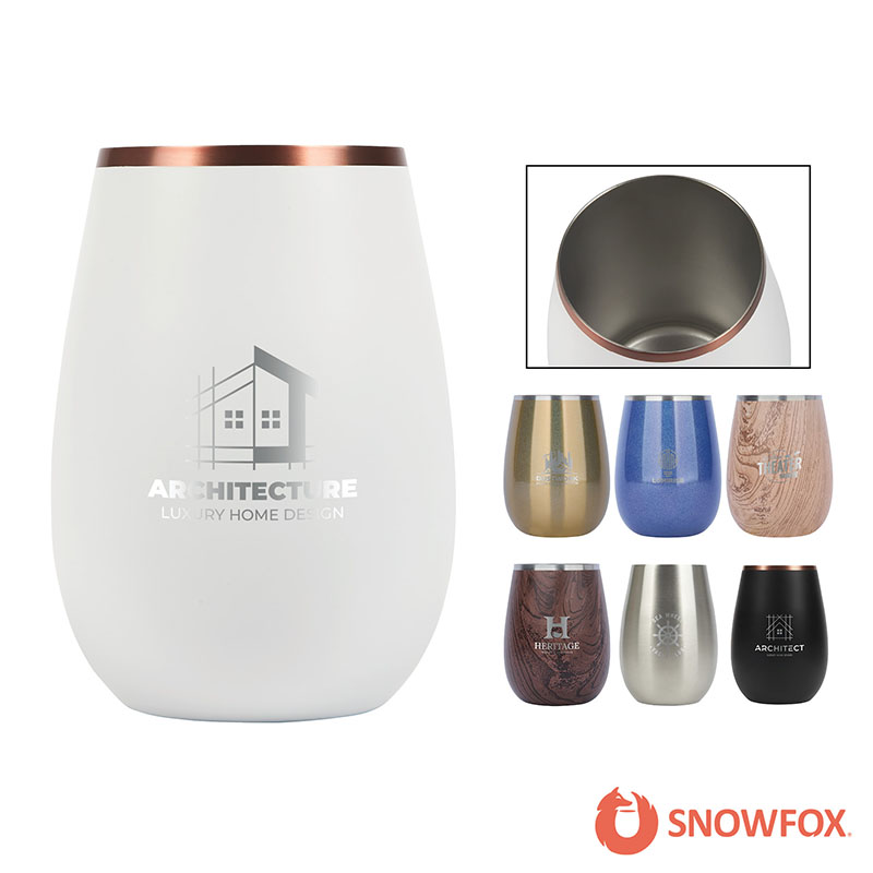 Snowfox 12 oz. Vacuum Insulated Grand Pinot Wine Glass 1