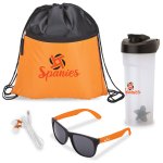 Athletic 4-Piece Fitness Gift Set - Orange Athletic 4-Piece Fitness Gift Set - Orange