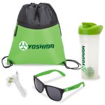 Athletic 4-Piece Fitness Gift Set - Green Athletic 4-Piece Fitness Gift Set - Green
